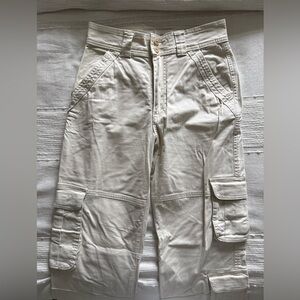 Abercrombie & Fitch Cream Cargo Pants
